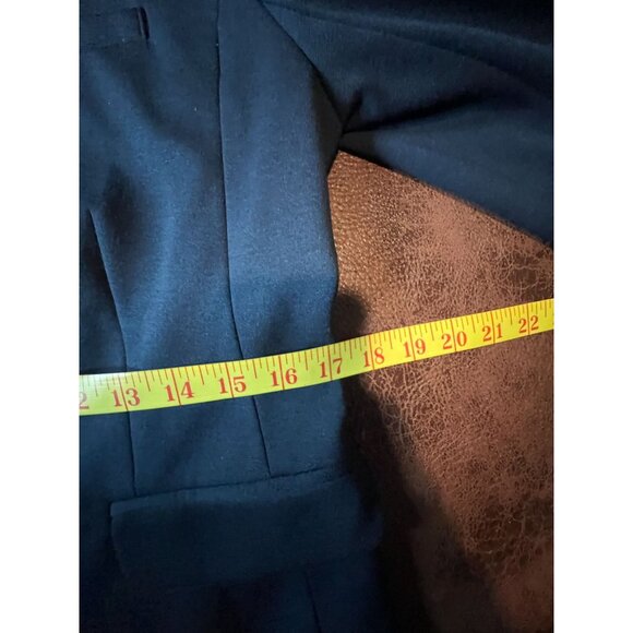 Gap The Academy Blazer Size 8 Womens Navy Black Trim Academia Preppy Corpcore - Picture 8 of 11